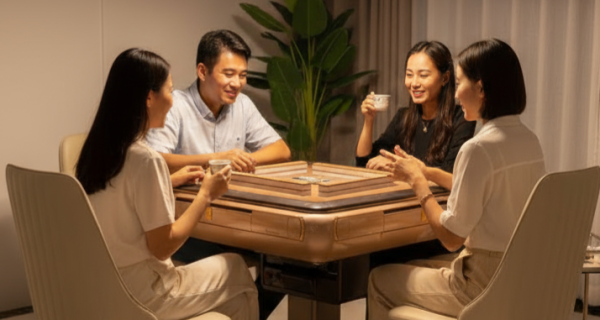 「碰杠自摸！好友歡樂聚一桌」