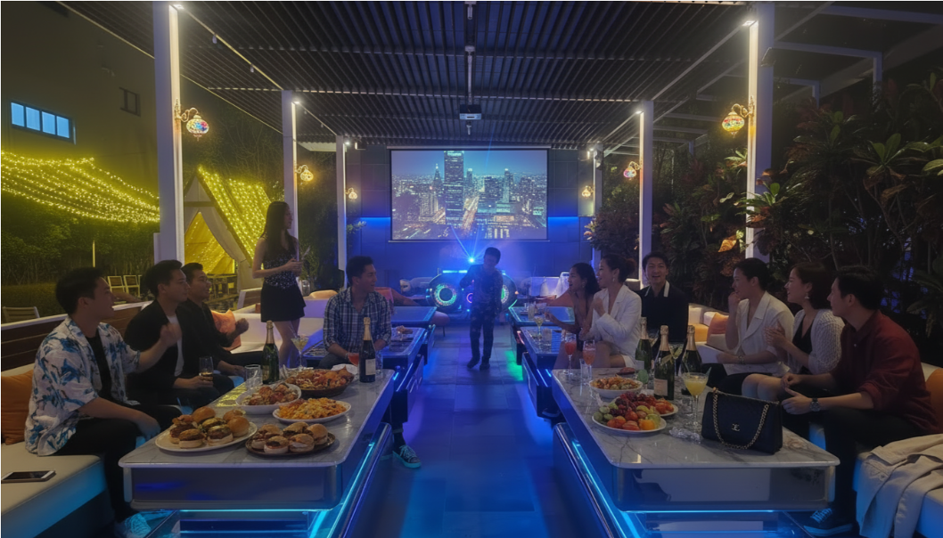 旅境-投影沙發區