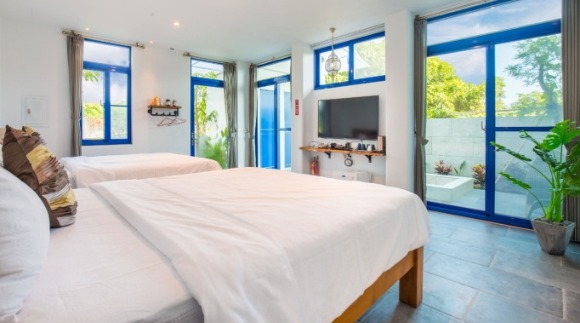 庭園泡湯四人房