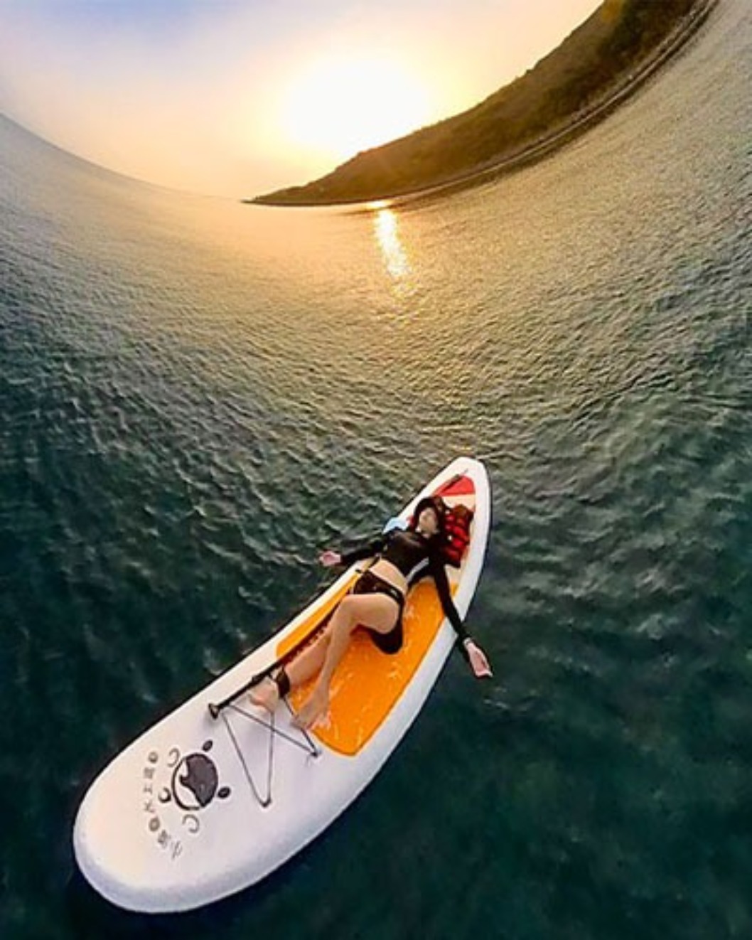 小琉球SUP夕陽剪影